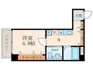 フレイヴァレジデンス尼崎III【3階】の間取り
