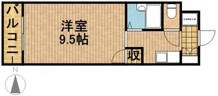 アップル第3マンション【2階】の間取り