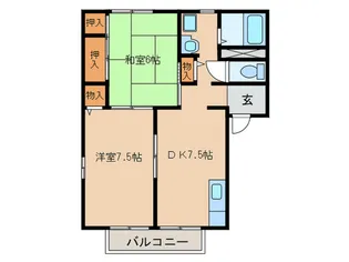 ディアス下田B【2階】の間取り