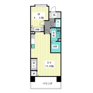 アーバンラフレ虹ヶ丘西7号棟【2階】の間取り