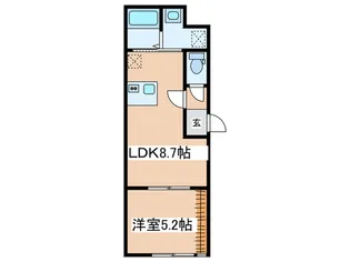 仮)Rillside Residence【2階】の間取り