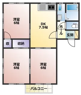 茨城県結城市川木谷2【アパート】の間取り