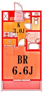 アスタリスク日吉【1階】の間取り