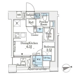 東京都文京区春日2【マンション】の間取り