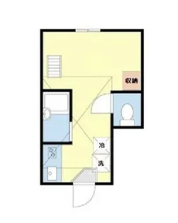 インベスト四谷【1階】の間取り