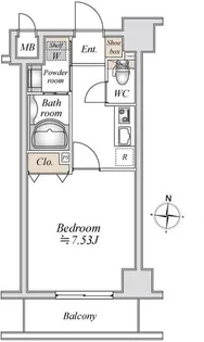 東京都墨田区東駒形4【マンション】の間取り