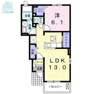 エス・エル・シー宮小路【1階】の間取り