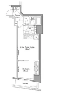東京都中央区日本橋小伝馬町【マンション】の間取り
