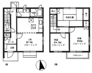 神奈川県川崎市麻生区南黒川【一戸建】の間取り