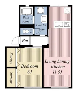 シティハイムローレルA【2階】の間取り