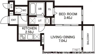 (仮)Cherim室見WEST【3階】の間取り