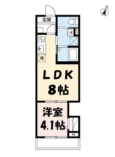 green avenue さいたま新都心【2階】の間取り