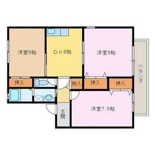 ファミール城東【2階】の間取り