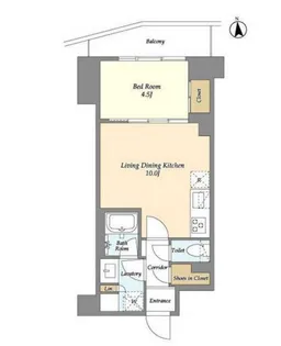 コンフォリア竹ノ塚イースト【4階】の間取り