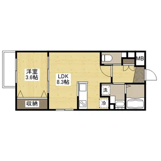 広島県福山市三吉町南1丁目【マンション】の間取り