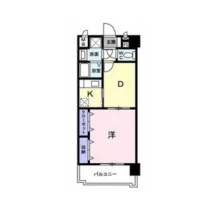 フランメゾン平成【5階】の間取り