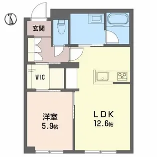 ファインメゾン福富【1階】の間取り
