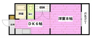 第2コーポ岡山【2階】の間取り