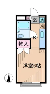 神奈川県横浜市港北区下田町2【アパート】の間取り