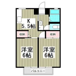 メゾンパストラルI【2階】の間取り