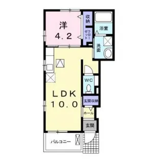 福岡県福岡市城南区片江1【アパート】の間取り