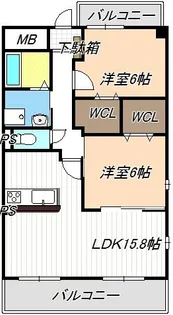 ベルラフィネ【2階】の間取り