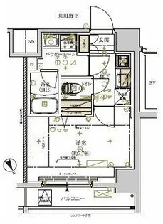 メインステージ川崎新川通【6階】の間取り