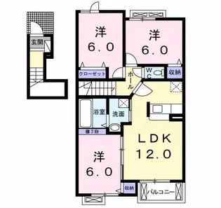 サンキャッスルS・VI【2階】の間取り