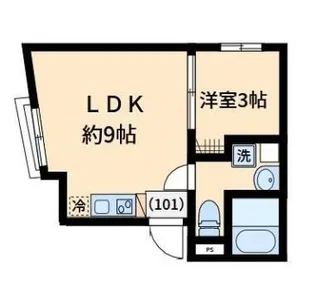 Omoci de Sengokuの間取り