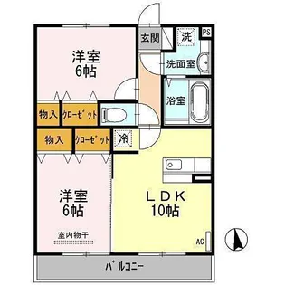 レジデンス I’m II【3階】の間取り