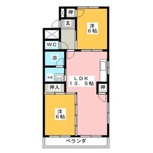 立石マンション【2階】の間取り