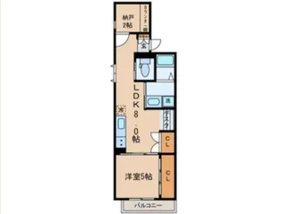 リベレンテ幡ヶ谷【2階】の間取り
