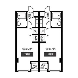 恵比寿ヴァリエビル吉田【6階】の間取り