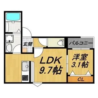 LECOCON上飯田【3階】の間取り