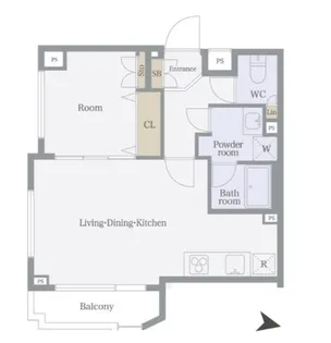 スカイコート蒲田EAST【3階】の間取り