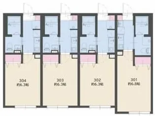 ステーションテラス二俣川【3階】の間取り