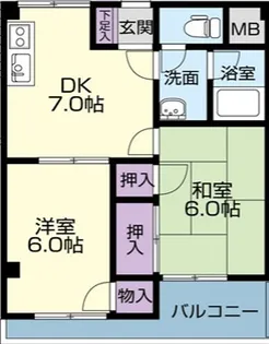 ベルCourt【2階】の間取り
