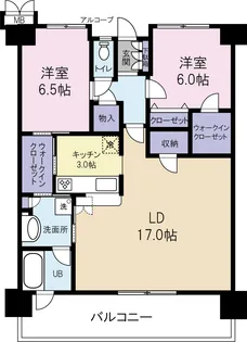 Fステージ豊崎リバーフロント【9階】の間取り
