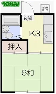 ドミール麻【1階】の間取り