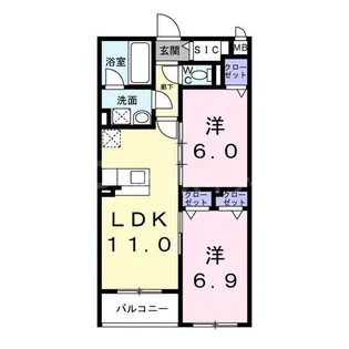 セレーシア北小岩【2階】の間取り