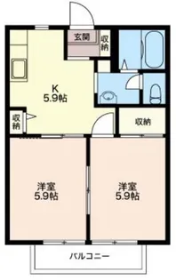 リバーサイドC【1階】の間取り