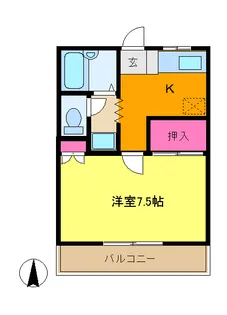 エルバレーI【1階】の間取り