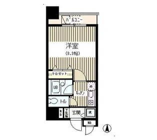 アクアコート【5階】の間取り