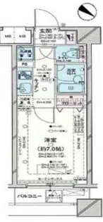 パレステュディオ池袋駅前【8階】の間取り