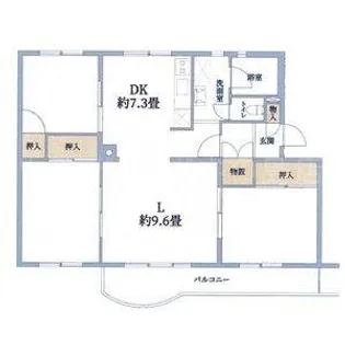 平岸スターハイツ B棟【4階】の間取り