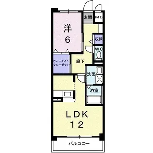 イルマーレ【8階】の間取り
