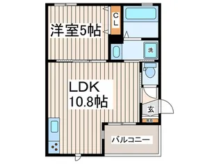 オーベルジーヌ M【3階】の間取り