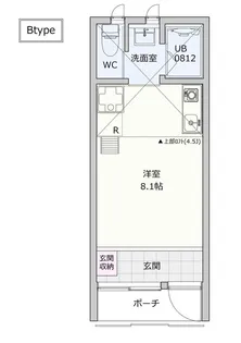 カーサヴァリエッタ岸谷【1階】の間取り