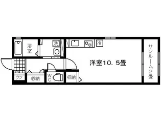 AGハイムA棟【2階】の間取り