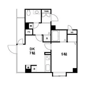 DRホームズ東銀座【4階】の間取り